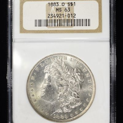 1883-O MORGAN DOLLAR NGC MS63