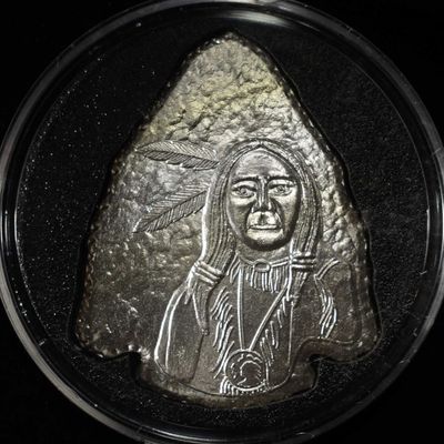 1 OZ .999 SILVER ARROW HEAD