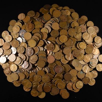 (500) 40'S & 50'S WHEAT CENTS