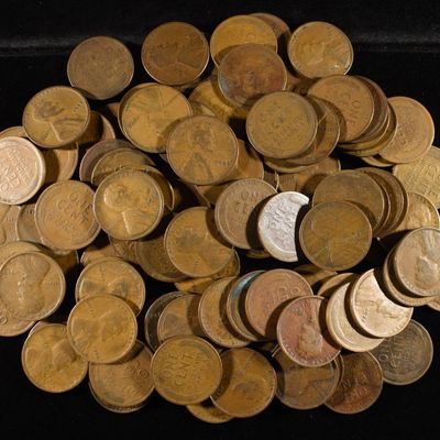 (97) WHEAT CENTS FROM THE 20'S