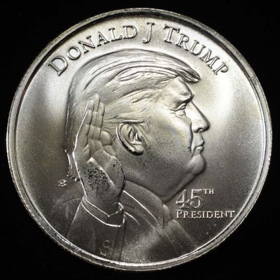 DONALD J. TRUMP 1 OZ .999 SILVER ROUND