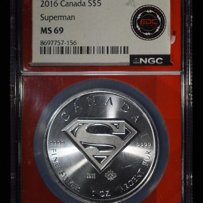 2016 CANADA $1 SUPERMAN NGC MS69