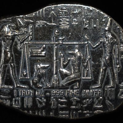 1 OZ .999 SILVER EGYPTIAN HIEROGLYPHICS