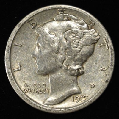 1919-S MERCURY DIME XF