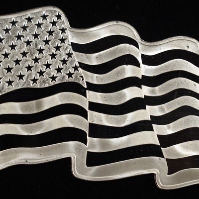 SUNSHINE MINTING 1 OZ .999 SILVER FLAG