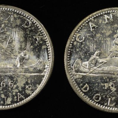 (2) 80% SILVER CANADIAN DOLLARS