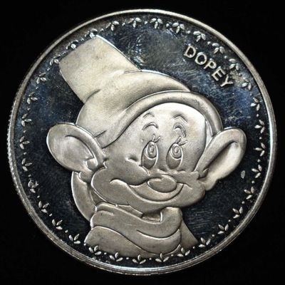 DOPEY 1 OZ .999 SILVER ROUND