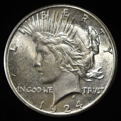 1924-S PEACE DOLLAR CH BU