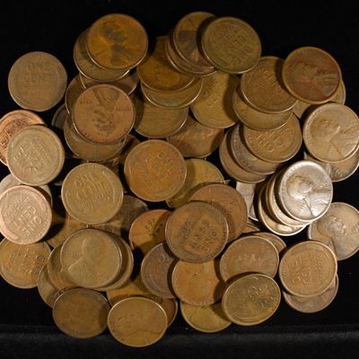 (73) D & S MINT WHEAT CENTS FROM THE TEENS
