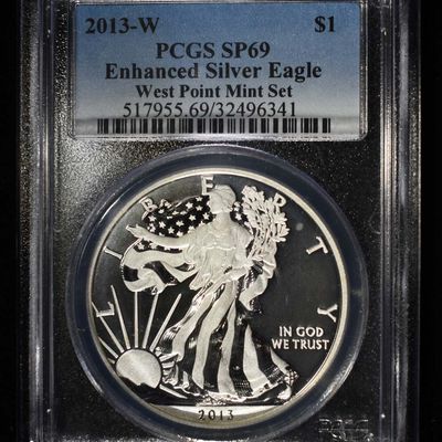 2013-W ENHANCED SILVER EAGLE PCGS SP-69