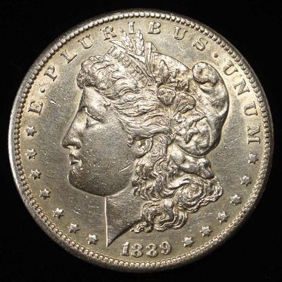1889-CC MORGAN DOLLAR AU
