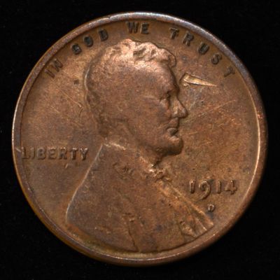 1914-D WHEAT CENT FINE