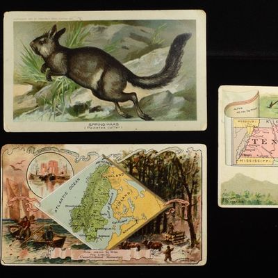 (4) VINTAGE ADVERTISEMENT CARDS