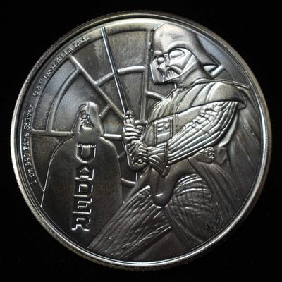 2022 STARWARS DARTH VADER 1 OZ .999 SILVER ROUND