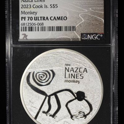 2023 COOK IS. NAZCA LINES MONKEY NGC PF-70 UCAM