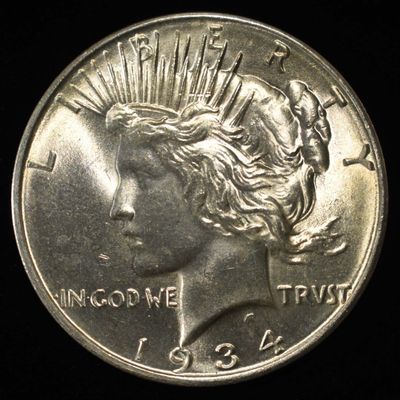 1934-D PEACE DOLLAR CH/GEM BU