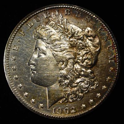 1902-S MORGAN DOLLAR BU CLEANED