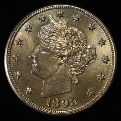 1898 LIBERTY NICKEL GEM BU