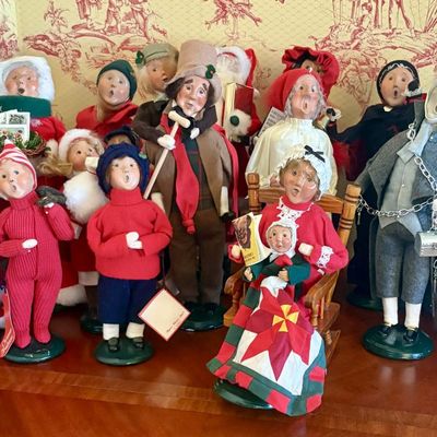 A Collection of Byers Choice Ltd The Carolers Christmas Figurines