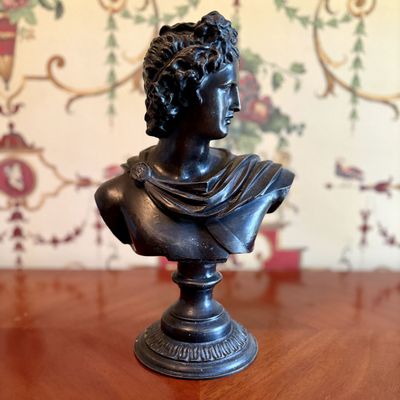 Maitland-Smith Cast Resin Apollo Belvedere Bust