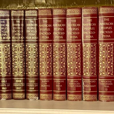 The American Peoples Encyclopedia and Year Books. Grolier Inc., 1957-1969. Multiple Volumes.