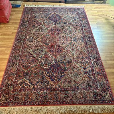 Karastan Multicolor Panel Kirman Wool Area Rug Design 717