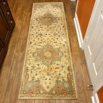 A Pair of Oushak Style Wool Rugs