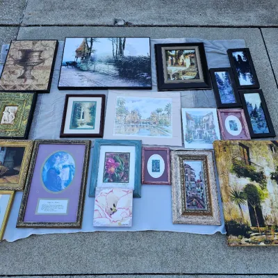 Sale Photo Thumbnail #2: framed artwork