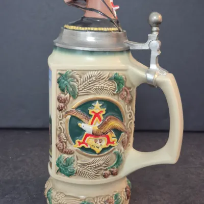2001 Budweiser Members Only Stein "Equine Palace for Adolphus Bush" #CB19 - with COA