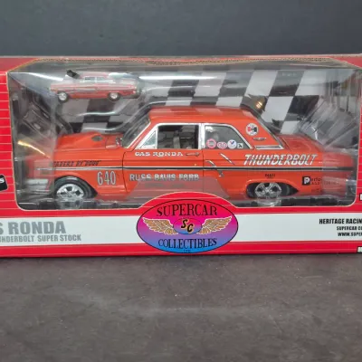 Supercar Collectibles 1/18 scale die-cast metal model of Gas Ronda's 1964 Thunderbolt Super Stock, new in its original...