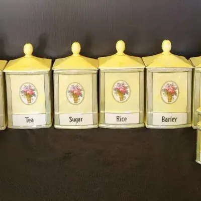Gebruder Benedikt Lusterware Canister Set (LR)