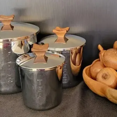 MCM Everedy Chrome Canisters & More (LR)