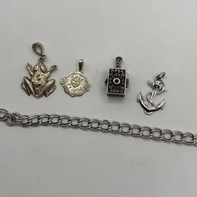 Sterling Silver Charm Bracelets (4 Charms)