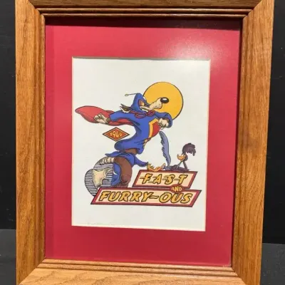 Authentic Fast & Furious Neptune Art Auction Looney Tunes Warner Brothers Lithograph