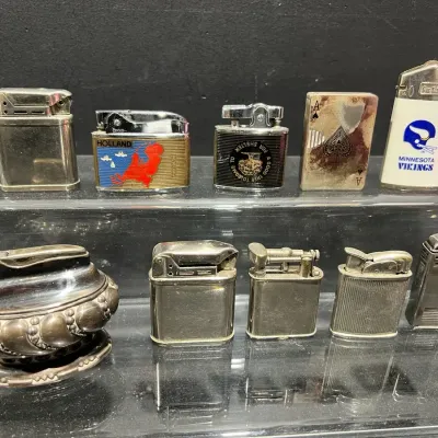 Classic Mid Century Lighters, Ronson Crown, Penguin, Beattie, Champ, German + Collection