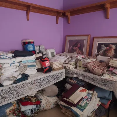 Sale Photo Thumbnail #46: room full of linens and bedding