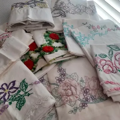 Sale Photo Thumbnail #45: vintage pillowcases