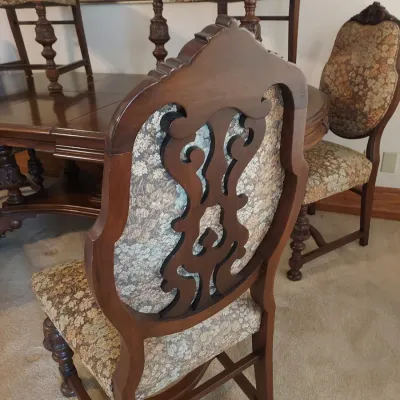 Sale Photo Thumbnail #32: detail on dining chairs