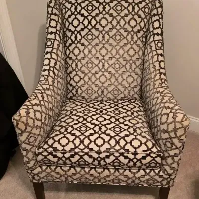 Southwood Furniture Geometric Wingback Accent Chair (1 of 2) 