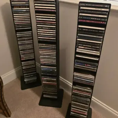Alpha CD Storage Towers With Music CD Library