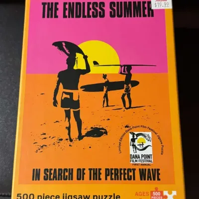 The Endless Summer 500-Piece Jigsaw Puzzle, Monster Wave Co., Dana Point Film Festival Edition