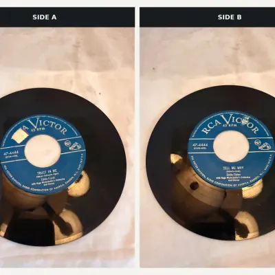 Eddie Fisher – “Trust in Me” / “Tell Me Why” – RCA Victor 45 RPM 47-4444