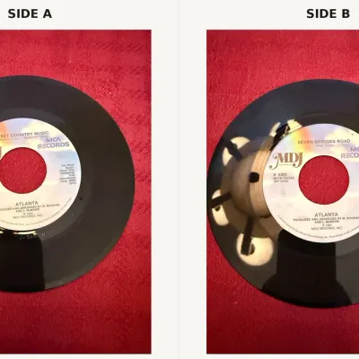 Atlanta – “Sweet Country Music” / “Seven Bridges Road” – MCA Records 45 RPM, MCA-52336