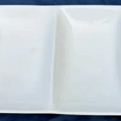 Faria & Bento Portugal White 4-Section Divided Serving Platter Earthenware Tray
