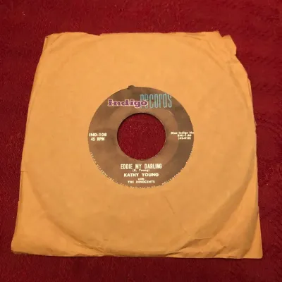 Kathy Young with The Innocents – “A Thousand Stars” / “Eddie, My Darling” – Indigo IND-108, 45 RPM