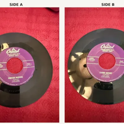 Cliffie Stone and His Orchestra – “Tennessee Wagoner” / “Leather Britches” – Capitol 45 RPM, 45-1020