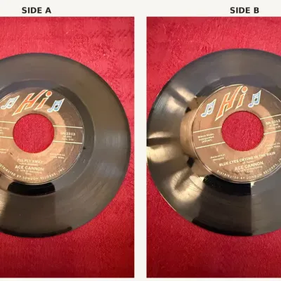 Ace Cannon – “I’ll Fly Away” / “Blue Eyes Crying in the Rain” – Hi Records 45 RPM, SN-2313
