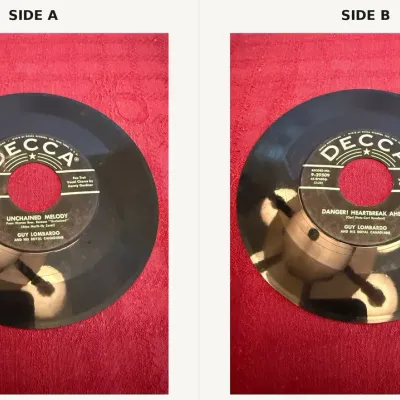 Guy Lombardo and His Royal Canadians – “Unchained Melody” / “Danger! Heartbreak Ahead” – 9-29509