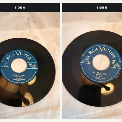 Tony Martin – “Faithfully Yours” / “No One But You” – RCA Victor 45 RPM 47-4098