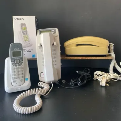 3 Pc Landline Phones - Radio Shack, Vtech, & Gran Prix